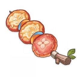 チーズとキノコの串焼き