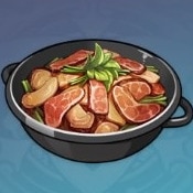干し肉の炒め鍋