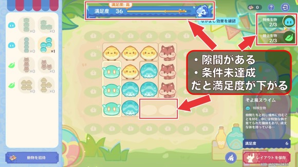 隙間を埋めて満足度を上げる