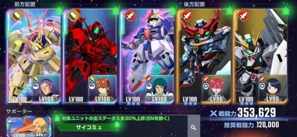 ジェネレーションタワー部隊編成