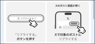 リプライする