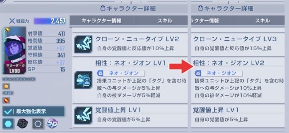 SP化アビリティ強化