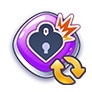 ロック玉を紫のパズル玉レベル1に変化させる