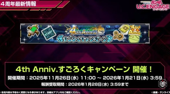 4周年すごろくキャンペーン