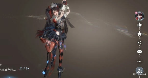 他プレイヤーの劇団動画から生成