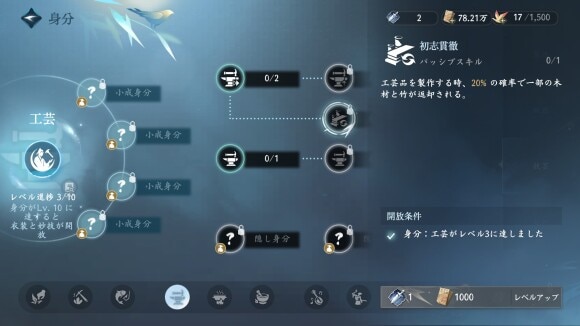 身分　パッシブスキル