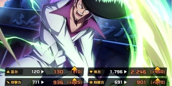 レアリティを上げるとキャラクターが強化