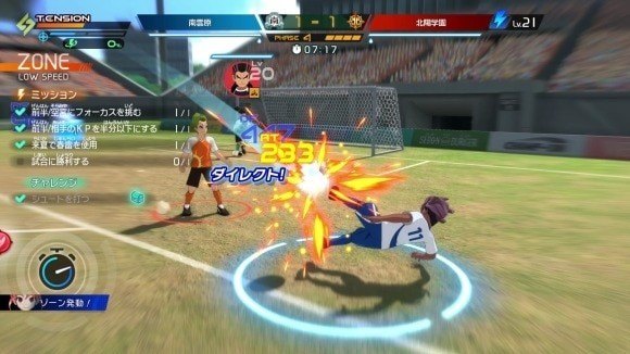 試合中のミッション達成でストーリーが進む