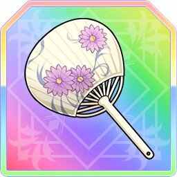 涼夜の花うちわ