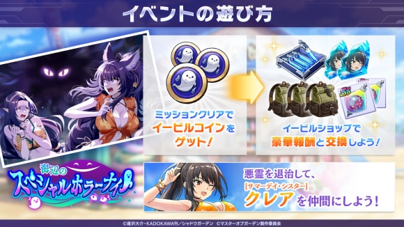 イービルコインで報酬と交換