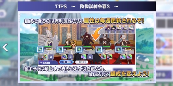 敵の属性は毎週変わる