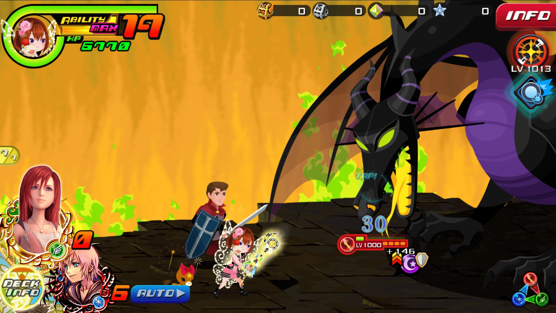 Khux マレフィセントドラゴンの攻略とクエストno 811 No 815 キングダムハーツユニオンクロス アルテマ