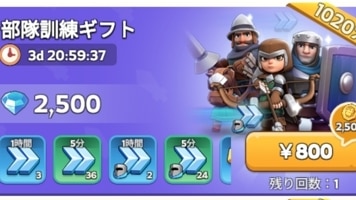 部隊訓練ギフト