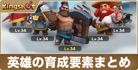 英雄の育成要素まとめ