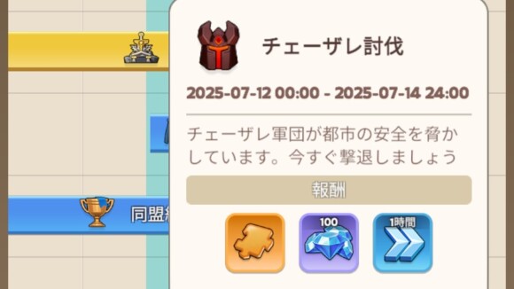 チェーザレ討伐