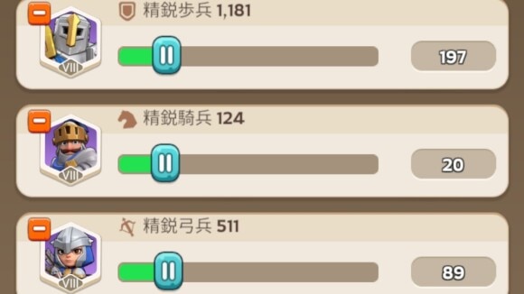 兵士を小分けにして効率的に治療