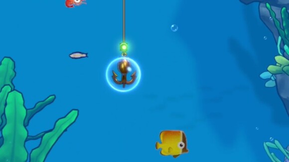 ルアーの下降中は魚を避け続ける