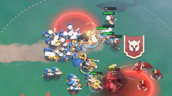 反乱軍侵入　戦闘画面