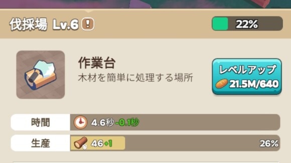 家具を強化してゲージを上げる