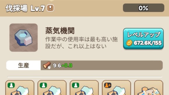 コインを消費する家具はゲージが上がらない