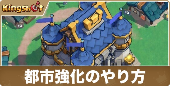 【キングショット】都市強化のやり方