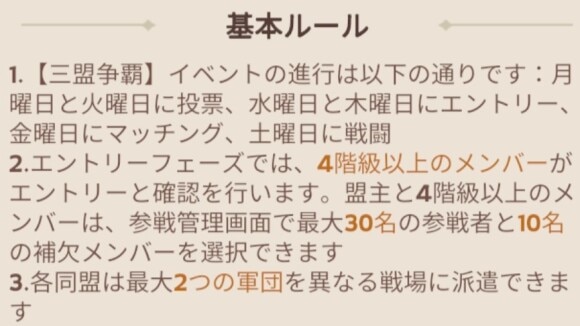 イベントは4フェーズに渡って開催