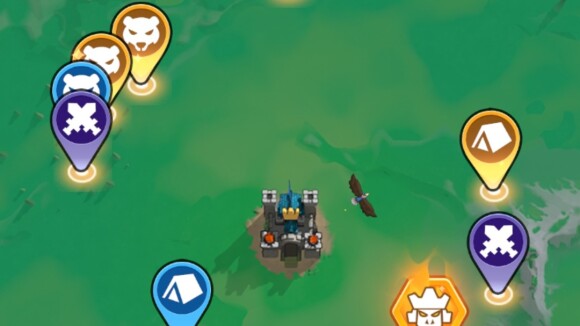 ハヤブサの塔を確認する