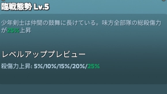 遠征スキル　戦闘型