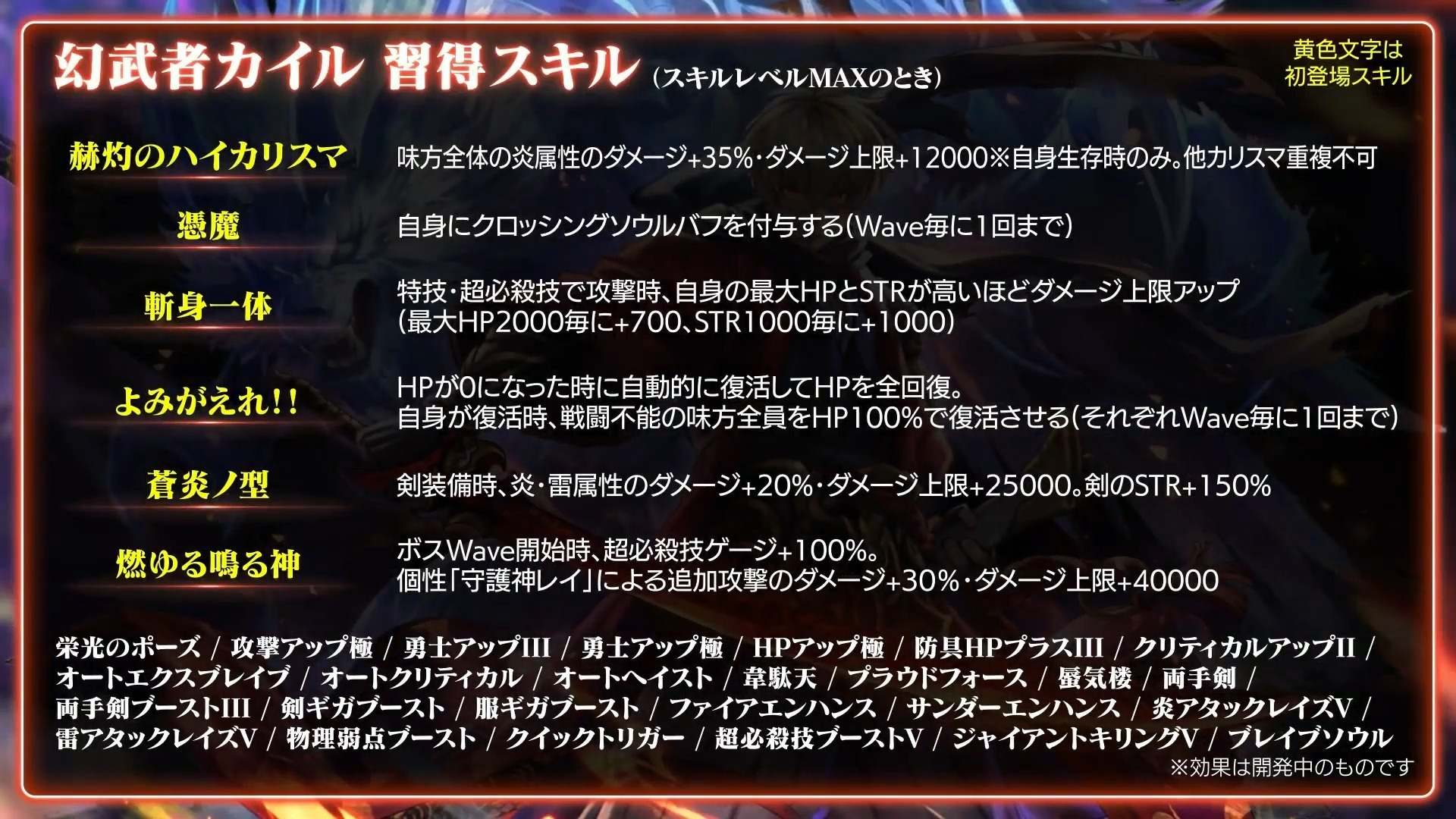 新キャラの性能