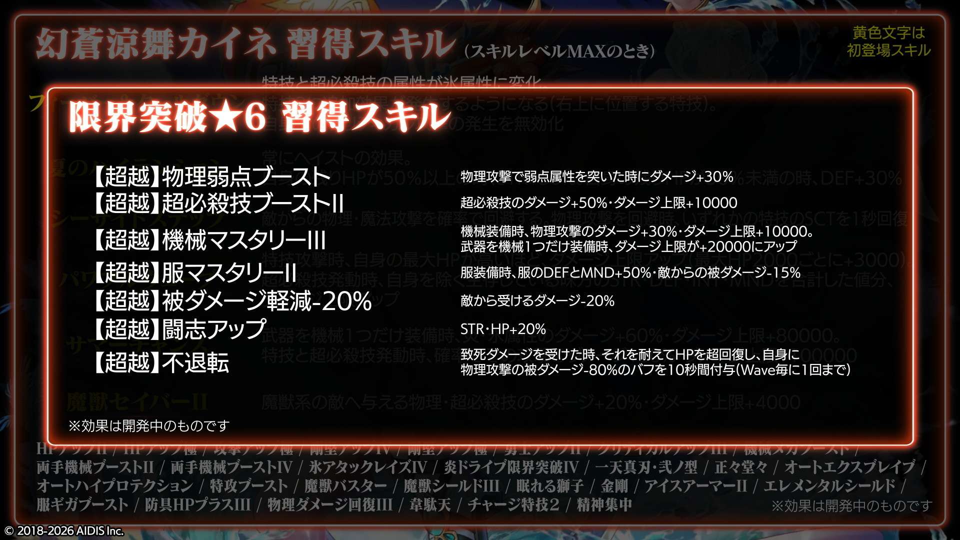新キャラの性能