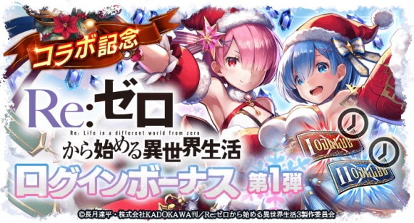 コラボログインボーナス第1弾