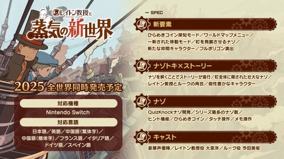 レイトン教授と蒸気の新世界