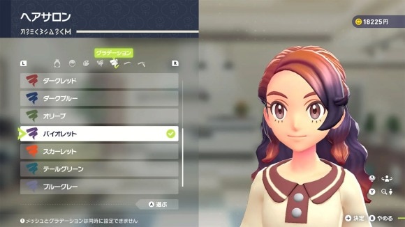 主人公の着せ替え要素を楽しめる