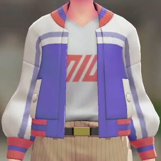 バイカラーパープル(ホワイト×オレンジ)