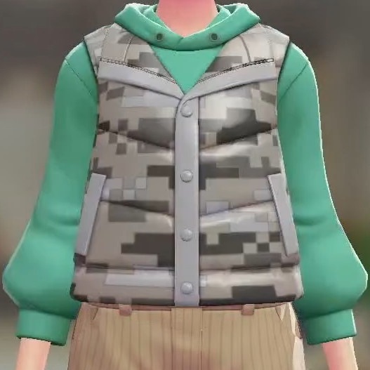 モノクロモザイク(エメラルドグリーン)