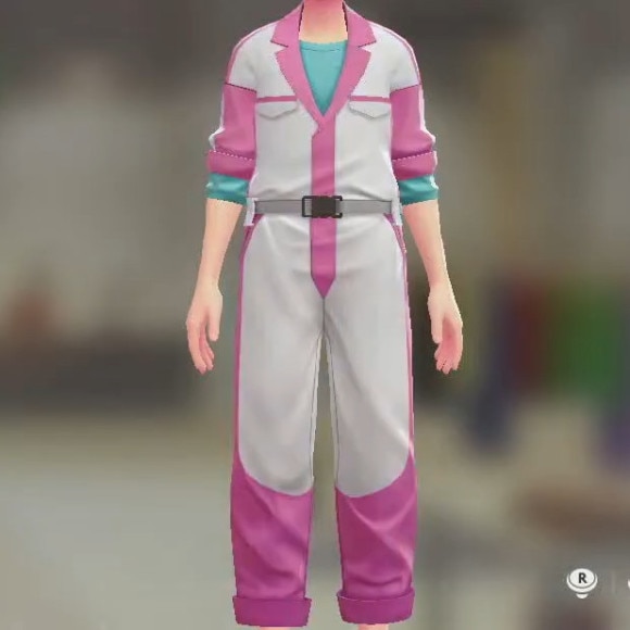 ピンク×ホワイト(スカイブルー)