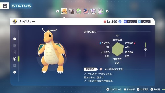 周回用しんそくカイリュー