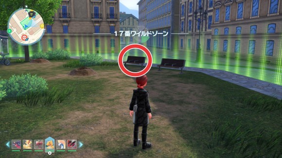 ベンチ休憩
