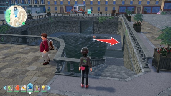 ブルー5番地側に進む