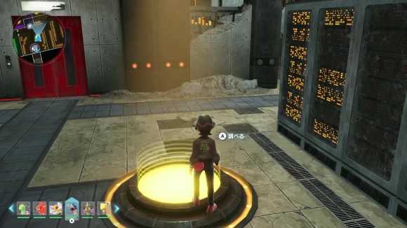 入口のワープ装置