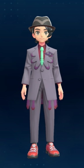 カラスバスーツモーヴグレー