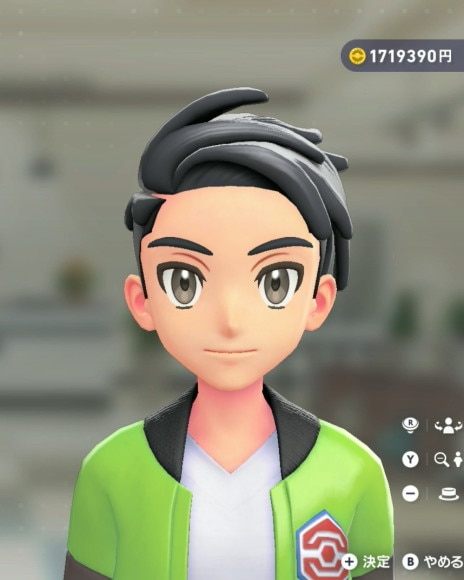 カラスバ髪型前