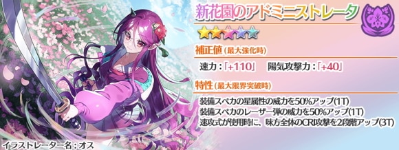 新花園のアドミニストレータ