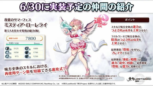 夜雀のサマーフェス ミスティア・ローレライ