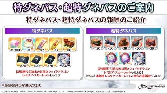 特ダネパス・超特ダネパスのご案内