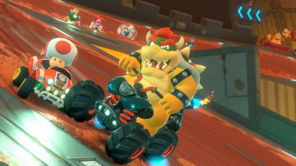 マリオキャラたちでレースを楽しめる