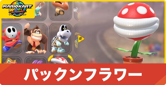 パックンフラワーの性能とコスチューム