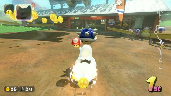 トゲゾーをダッシュキノコで回避