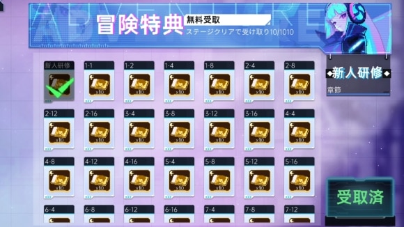 冒険特典