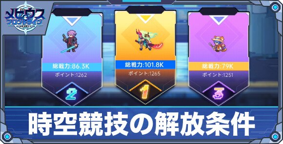 時空競技の解放条件